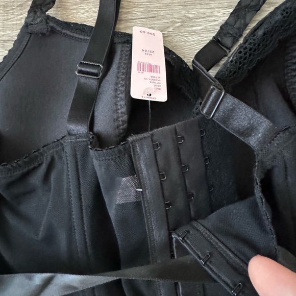 NWT Cacique corset bustier intimate lingerie black 22/24 - Picture 3 of 8